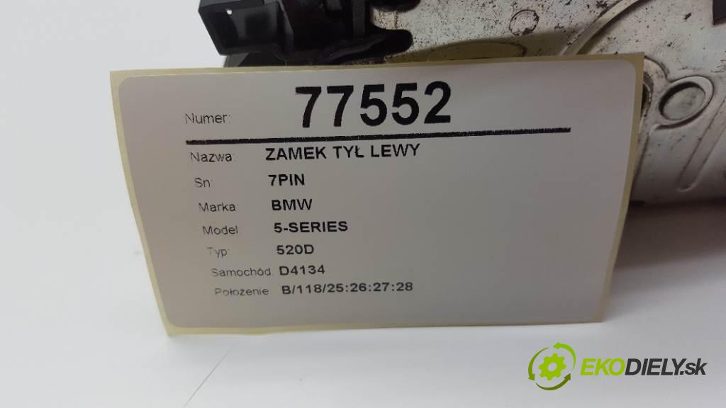 BMW 5-SERIES 520D 2006 120kW 520D 1995 zámok zadní část levý 7PIN