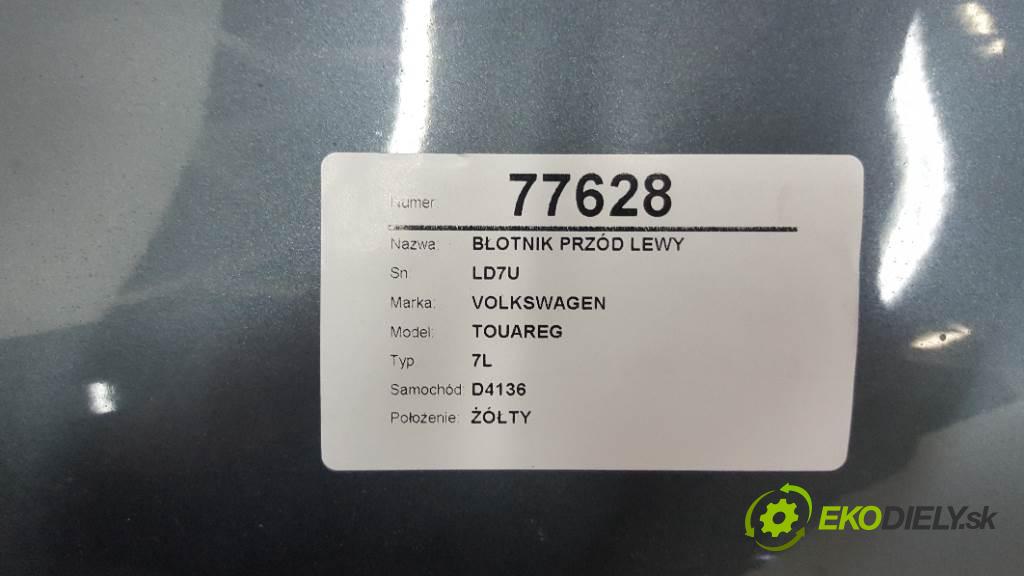 VOLKSWAGEN TOUAREG 7L 2004 230kW 7L 4921 blatník přední část levý LD7U
