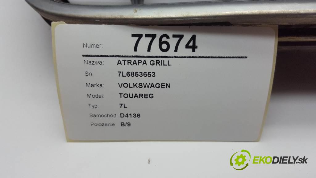 VOLKSWAGEN TOUAREG 7L 2004 230kW 7L 4921 mřížka maska 7L6853653 (Mřížky (masky) chladičů)
