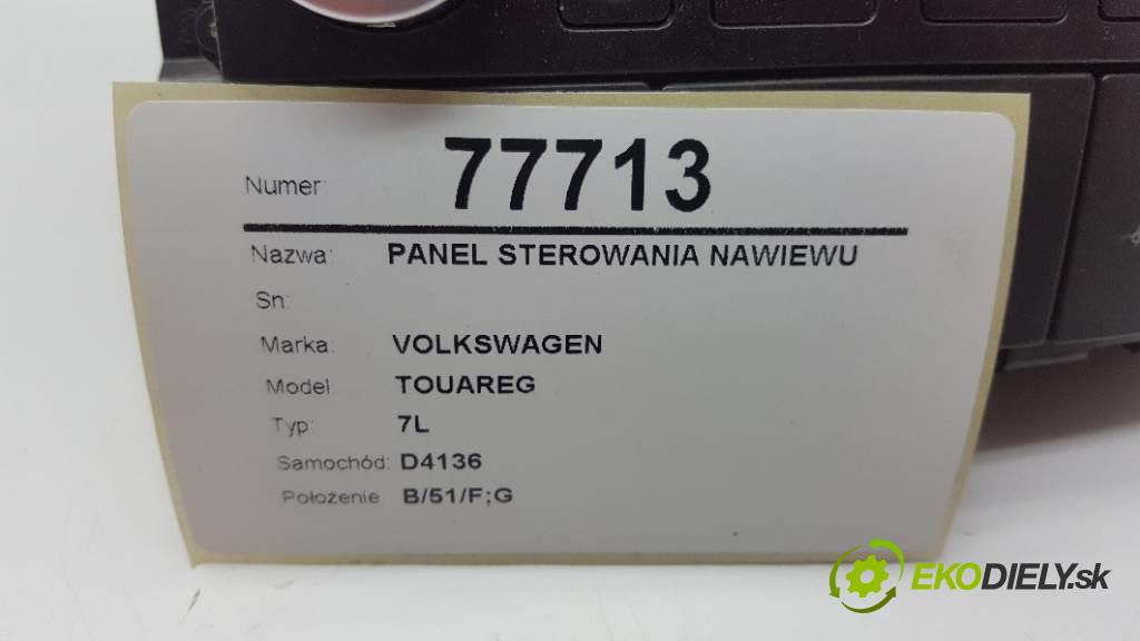 VOLKSWAGEN TOUAREG 7L 2004 230kW 7L 4921 Panel ovládania kúrenia  (Prepínače, spínače, tlačidlá a ovládače kúrenia)