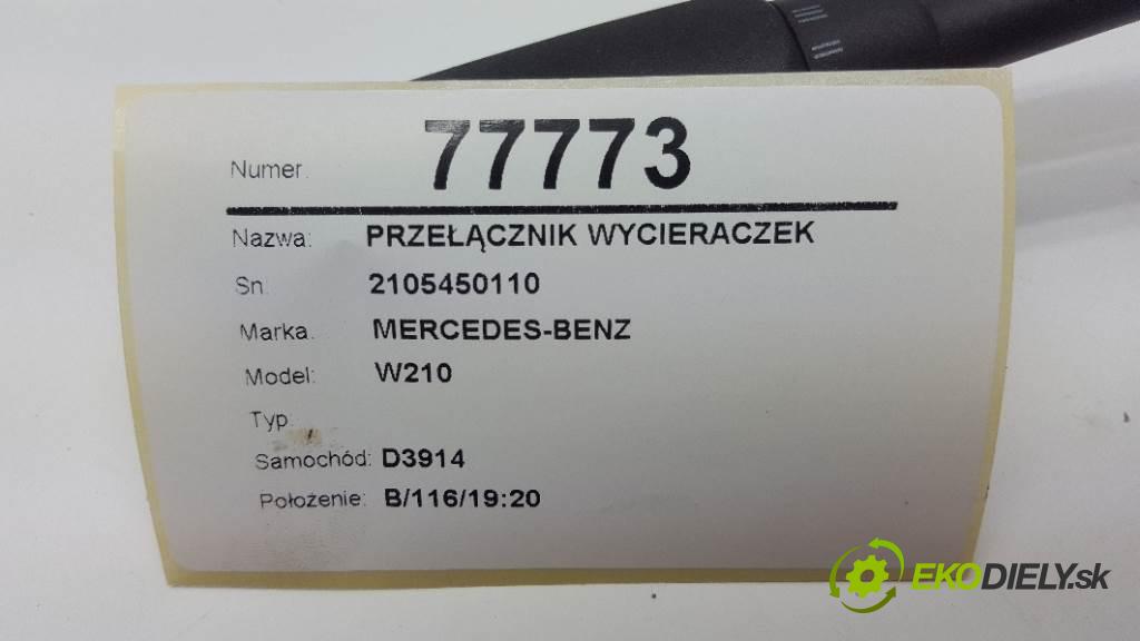 MERCEDES-BENZ W210  2000 100kW    1998 Prepínač stieračov 2105450110 (Prepínače, spínače, tlačidlá a ovládače kúrenia)