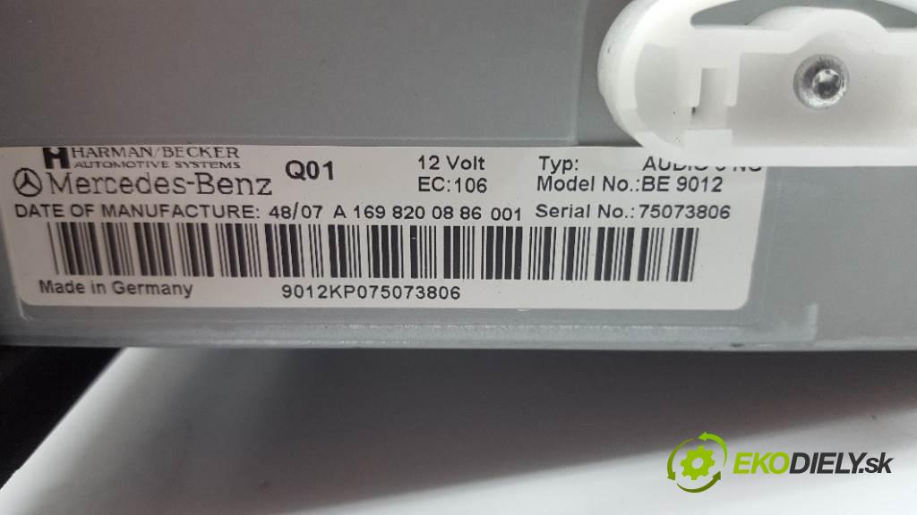 MERCEDES-BENZ B180 CDI  2007 80kW    1992 RADIO 1698200886 (Audio zariadenia)