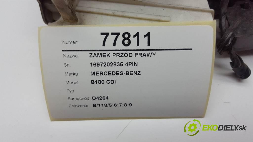 MERCEDES-BENZ B180 CDI  2007 80kW    1992 zámok přední část pravý 1697202835 4PIN