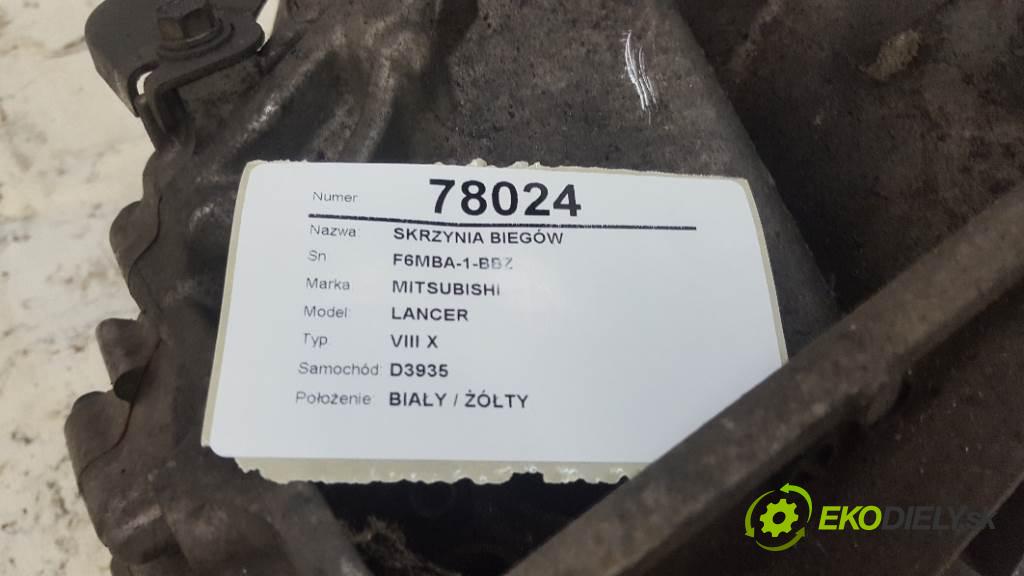 MITSUBISHI LANCER VIII X 2008 103kW VIII X 1968 Prevodovka F6MBA-1-BBZ (Prevodovky)
