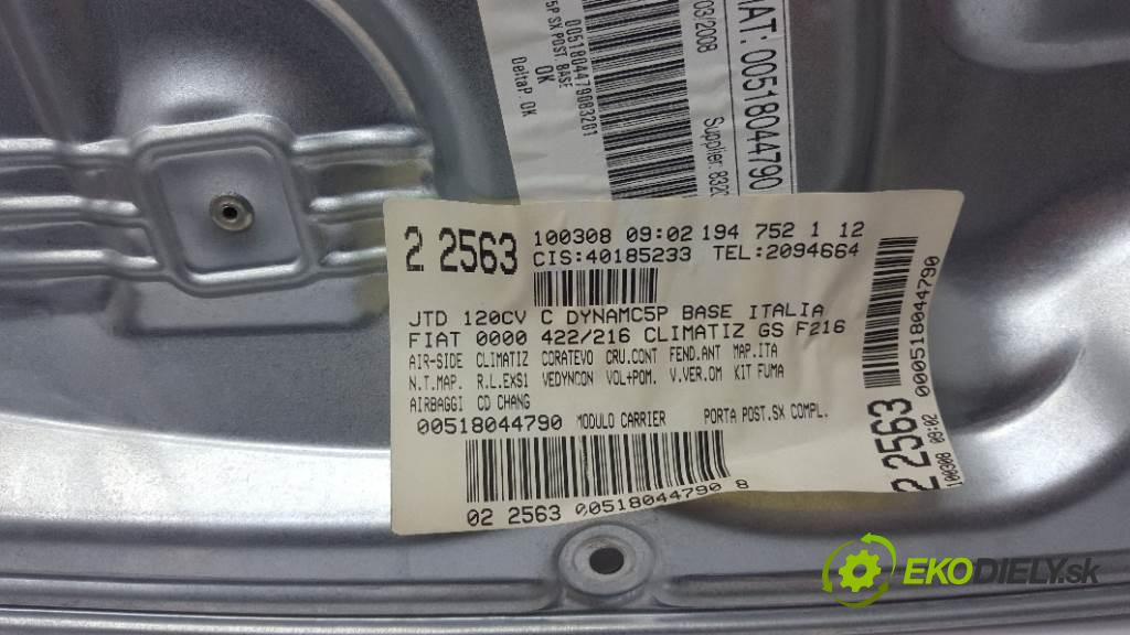 FIAT CROMA  2008 88KW    1910 mechanismus okna zadní část levý 00518044790