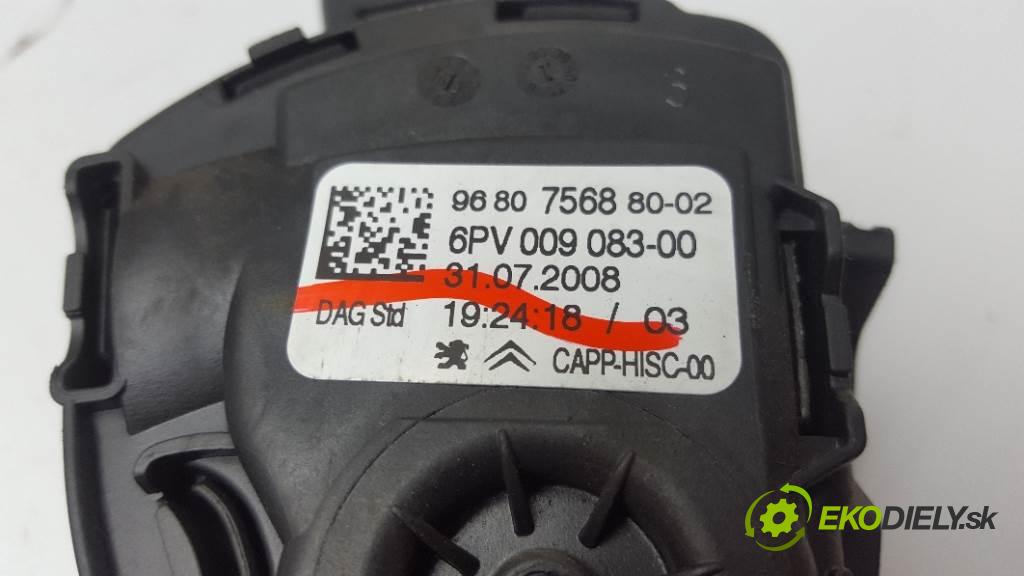 PEUGEOT 308 SW T7 2008 66,20 kw SW T7 1560 Potenciometer plynového pedálu 9680756880-02 (Pedále)