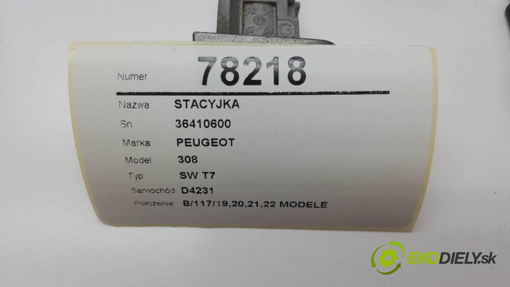 PEUGEOT 308 SW T7 2008 66,20 kw SW T7 1560 spinačka 36410600 (Spínacie skrinky a kľúče)