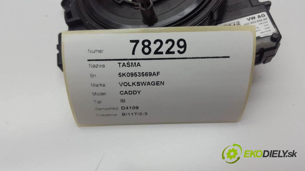 VOLKSWAGEN CADDY III 2014 103 kW III 1968 kroužek slimák 5K0953569AF