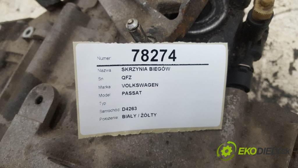 VOLKSWAGEN PASSAT  2015 110kW B8 1968 Prevodovka QFZ (Prevodovky)