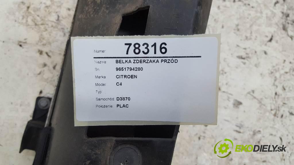 CITROEN C4  2005 100 kW    1997 Výstuha nárazníka predný 9651794280 (Výstuhy predné)