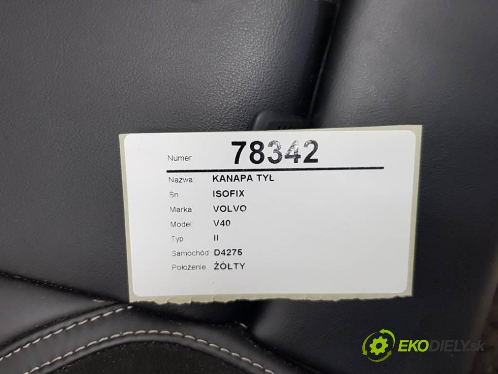 VOLVO V40 II 2015 120 kW II 1969 Sedadlo zad ISOFIX (Sedačky, sedadlá)