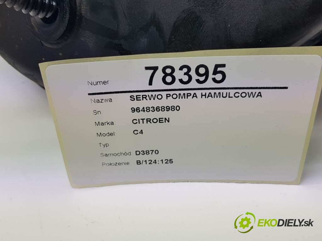 CITROEN C4  2005 100 kW   1997 Posilovač Pumpa brzdová 9648368980 (Posilňovače bŕzd)