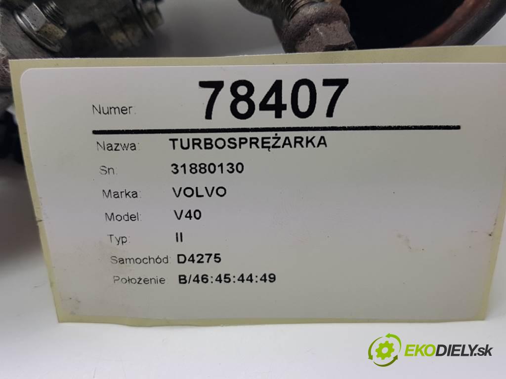 VOLVO V40 II 2015 120 kW II 1969 Turbodúchadlo,turbo 31880130 (Turbodúchadlá (kompletné))