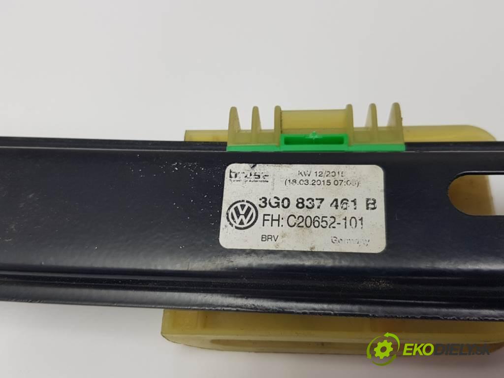 VOLKSWAGEN PASSAT  2015 110kW B8 1968 mechanismus okna přední část levý 3G0837461B