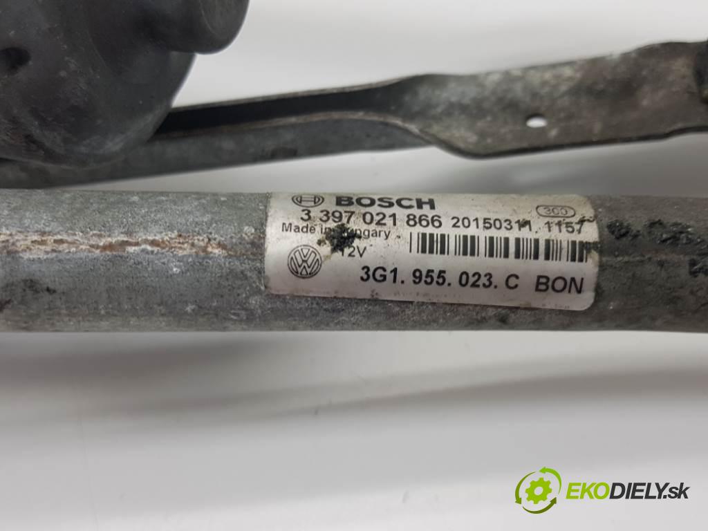 VOLKSWAGEN PASSAT  2015 110kW B8 1968 Mechanizmus stieračov predný 3G1955023C (Motorčeky stieračov predné)