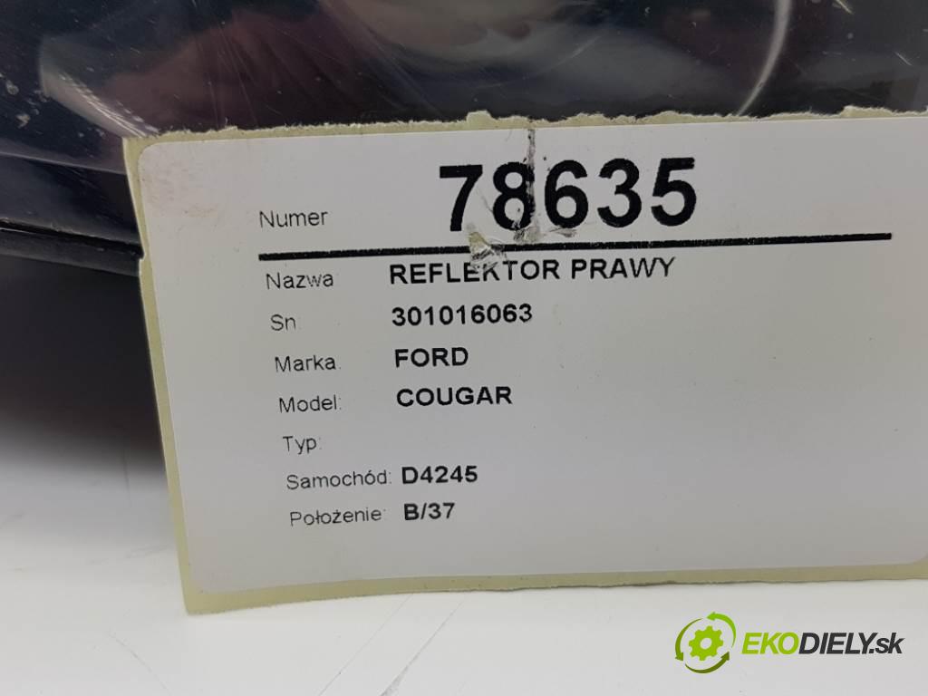FORD COUGAR  2000 96kW   1988 Svetlomet pravy 301016063 (Pravé)