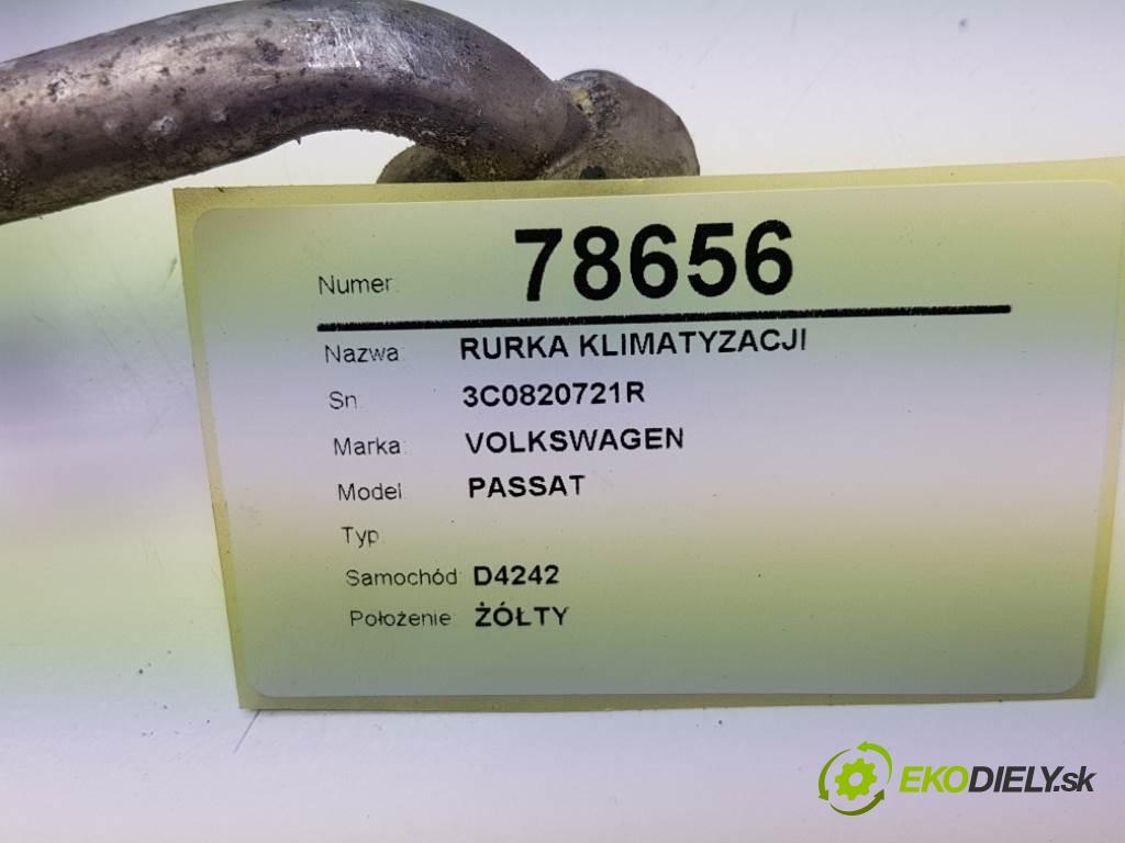 VOLKSWAGEN PASSAT  2013 130kW B7 1968 rúrka klimatizácie 3C0820721R (Rúrky klimatizácie)