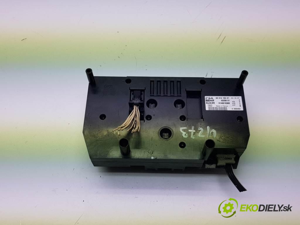CITROEN XSARA PICASSO  2002 66kW    1997 Panel ovládania kúrenia 96314105XT (Prepínače, spínače, tlačidlá a ovládače kúrenia)