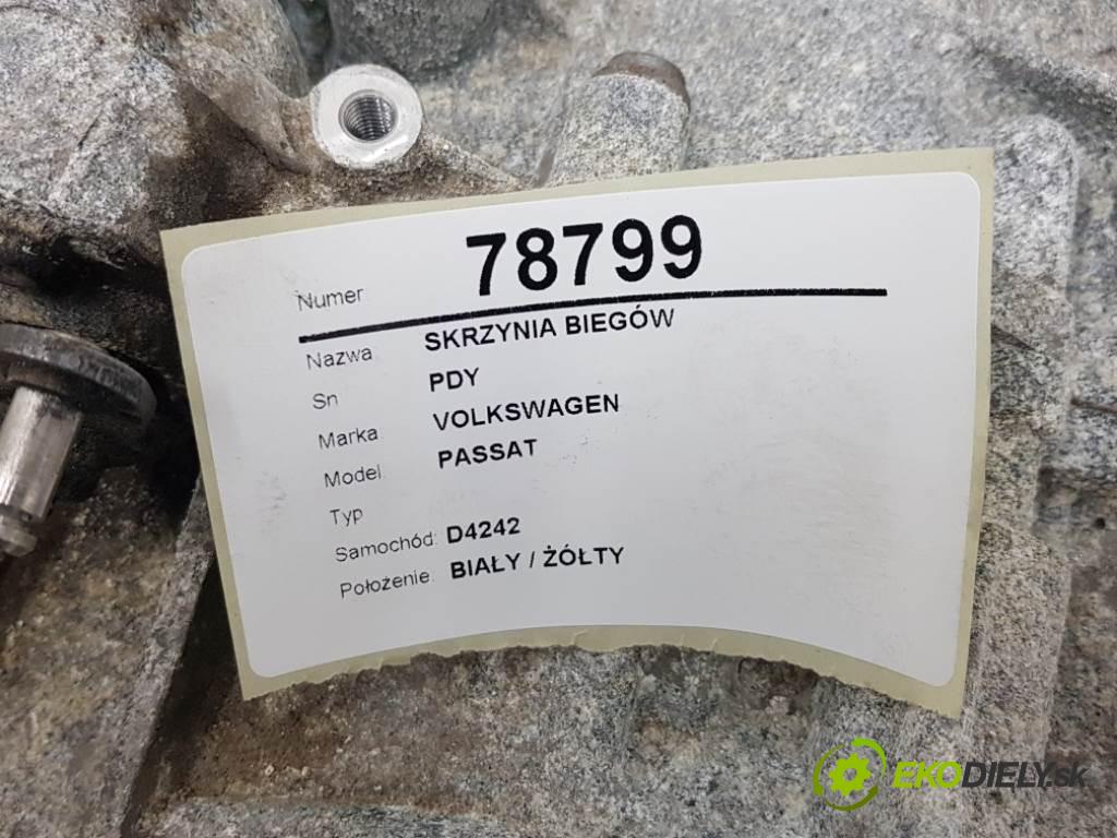 VOLKSWAGEN PASSAT  2013 130kW B7 1968 Prevodovka PDY (Prevodovky)