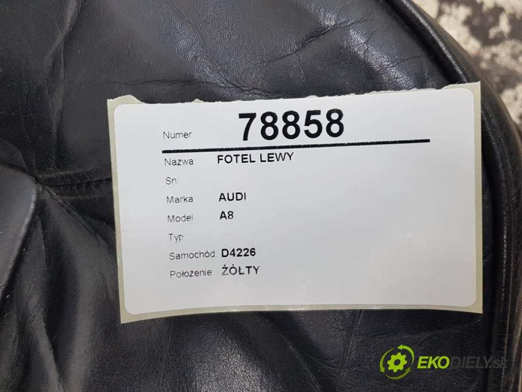 AUDI A8  1999 191kW    3697 Sedadlo ľavy  (Sedačky, sedadlá)