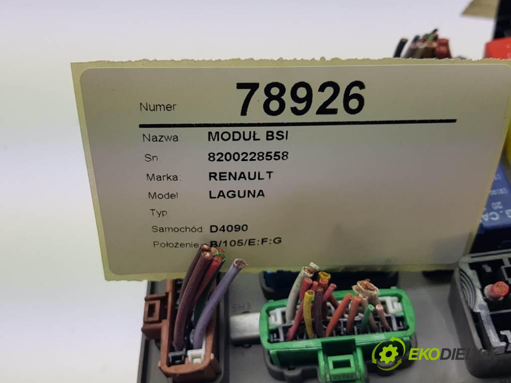 RENAULT LAGUNA  2002 110kW   2188 modul BSI 8200228558 (Pojistkové skříňky)