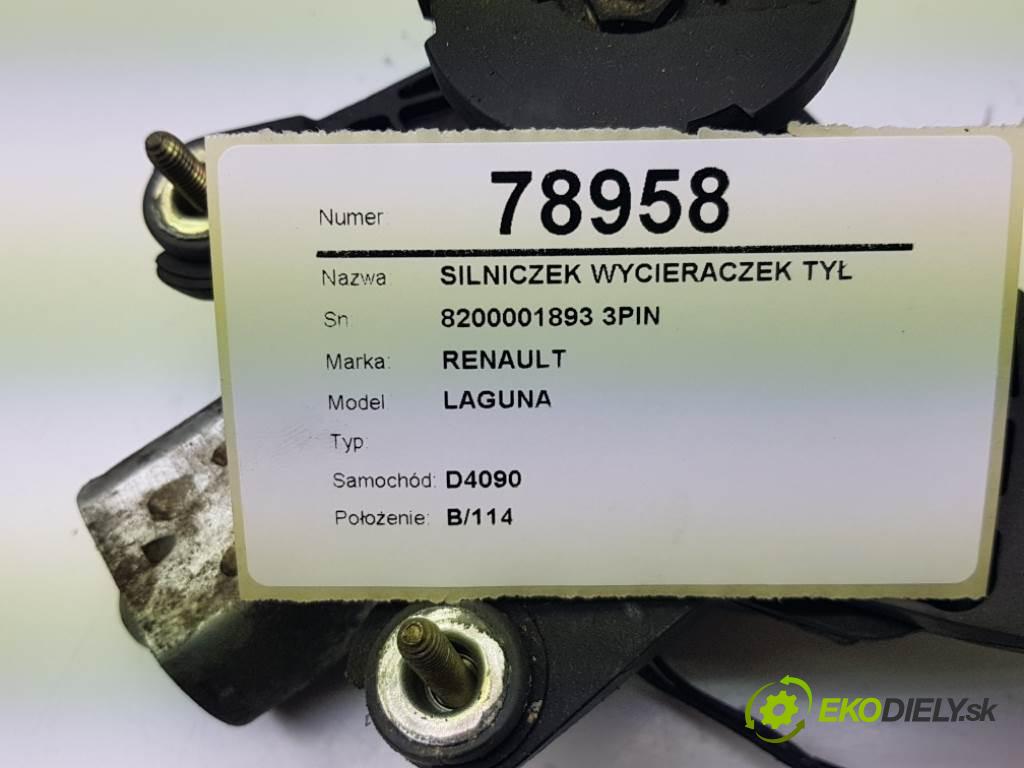 RENAULT LAGUNA  2002 110kW II 2188 Motorček stieračov zad 8200001893 3PIN (Ostatné)