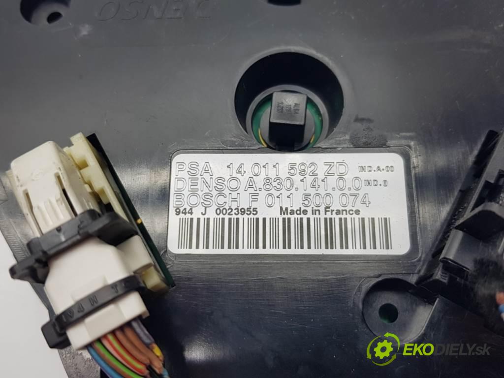 PEUGEOT 807  2008 100kW    1997 Panel ovládania kúrenia 14011592ZD (Prepínače, spínače, tlačidlá a ovládače kúrenia)