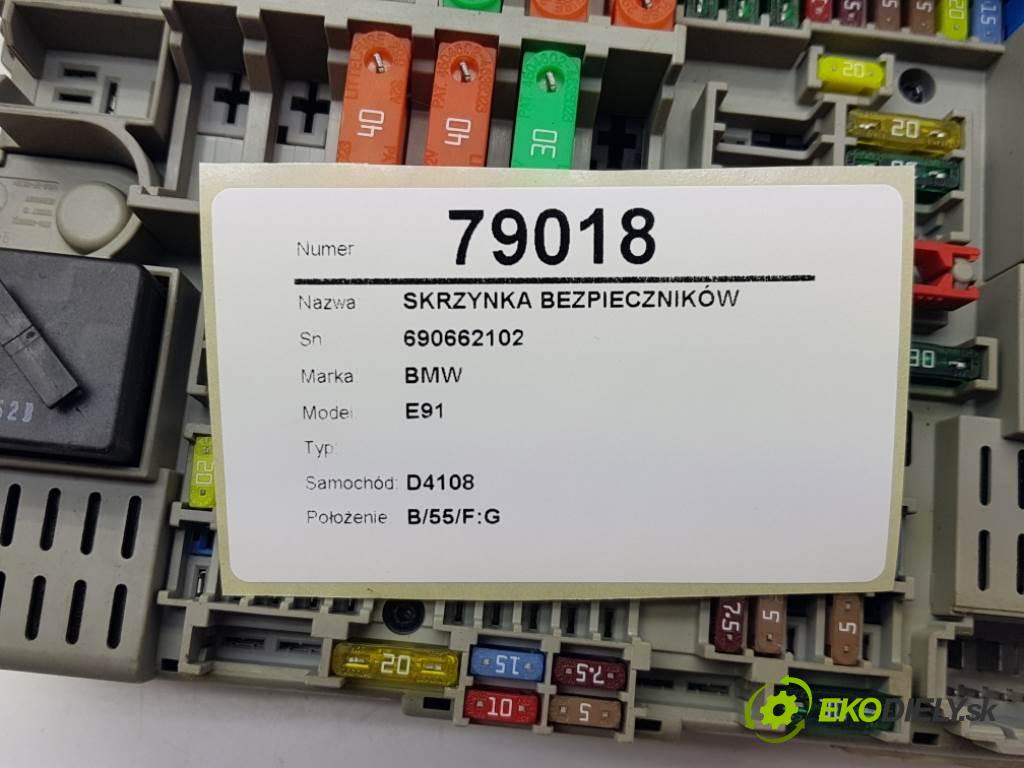 BMW E91  2005 120kW    1995 skříňka poistková 690662102 (Pojistkové skříňky)