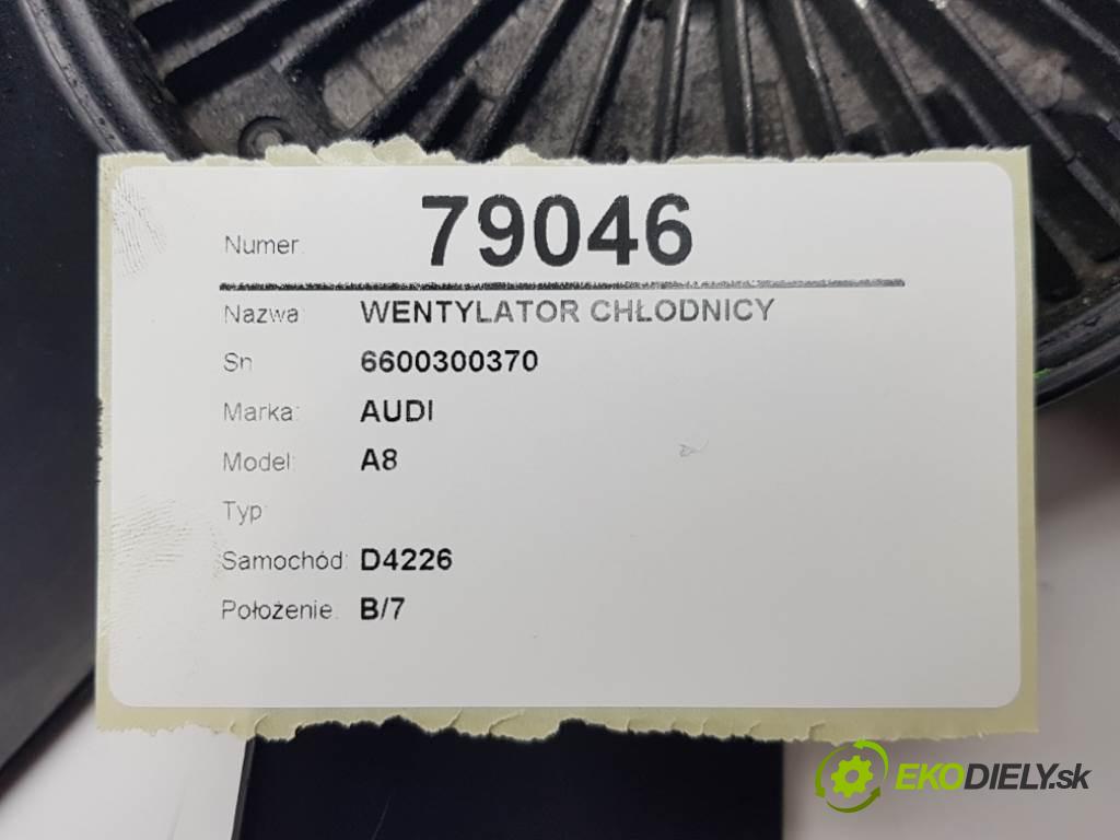 AUDI A8  1999 191kW    3697 ventilátor chladiče 6600300370 (Ventilátory)