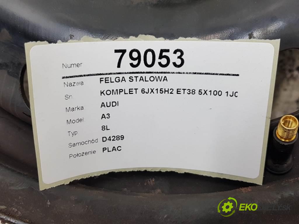 AUDI A3 8L 1998 74kW 8L 1595 disk (OCEL KOMPLET 6JX15H2 ET38 5X100 1J0601027G