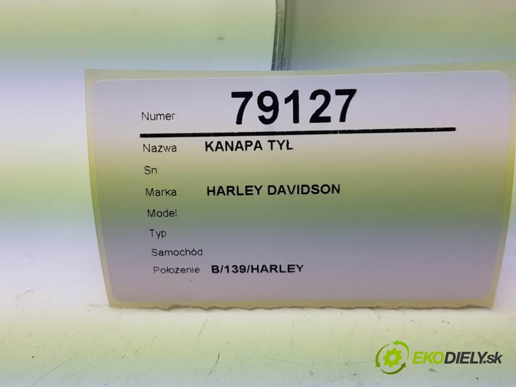 HARLEY DAVIDSON          Sedadlo zad  (Sedačky, sedadlá)