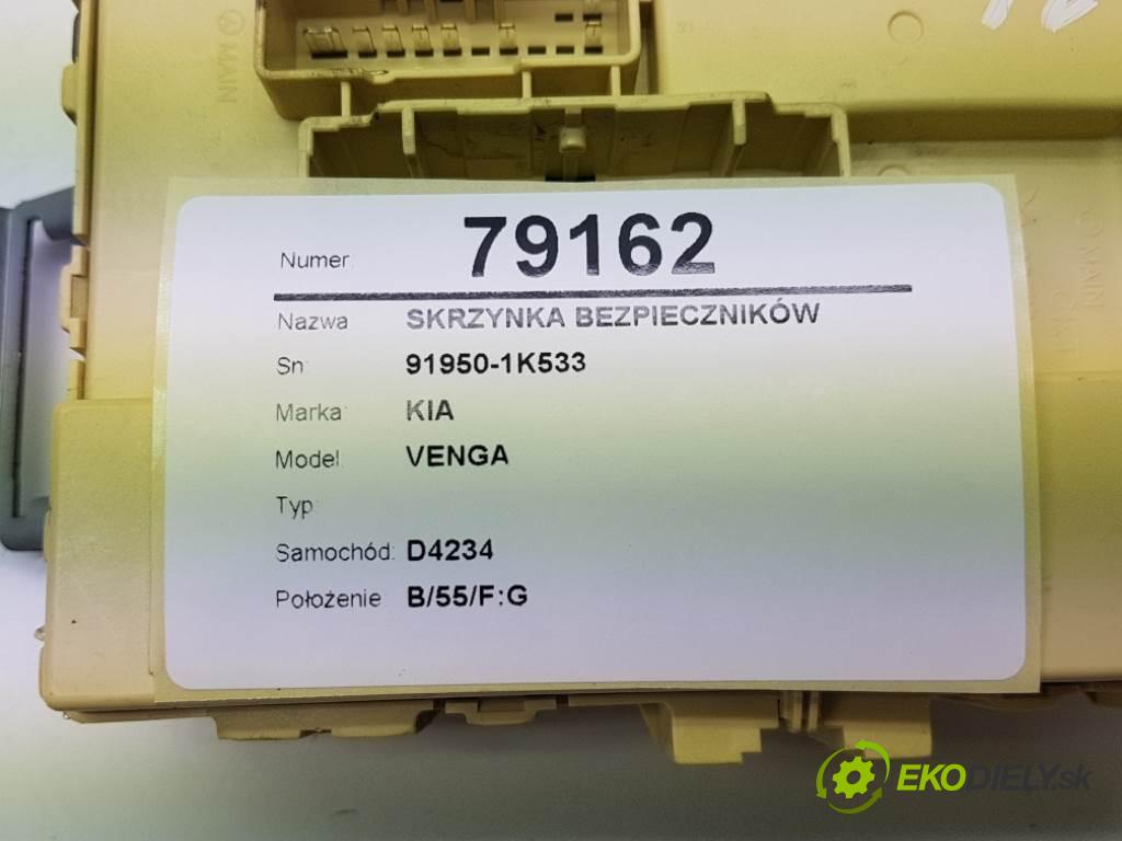 KIA VENGA   2016 90 kW    1396 skříňka poistková 91950-1K533  (Pojistkové skříňky)