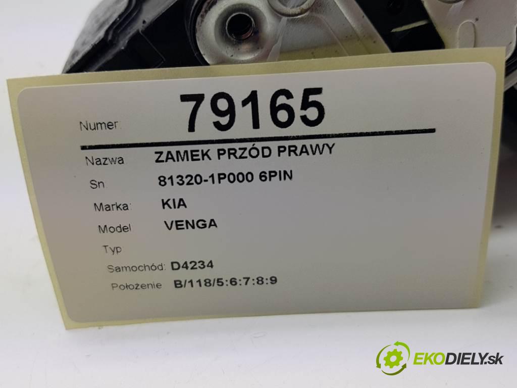 KIA VENGA   2016 90 kW    1396 zámok přední část pravý 81320-1P000 6PIN