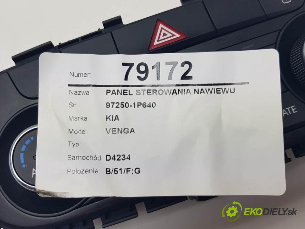 KIA VENGA   2016 90 kW    1396 Panel ovládania kúrenia 97250-1P640 (Prepínače, spínače, tlačidlá a ovládače kúrenia)