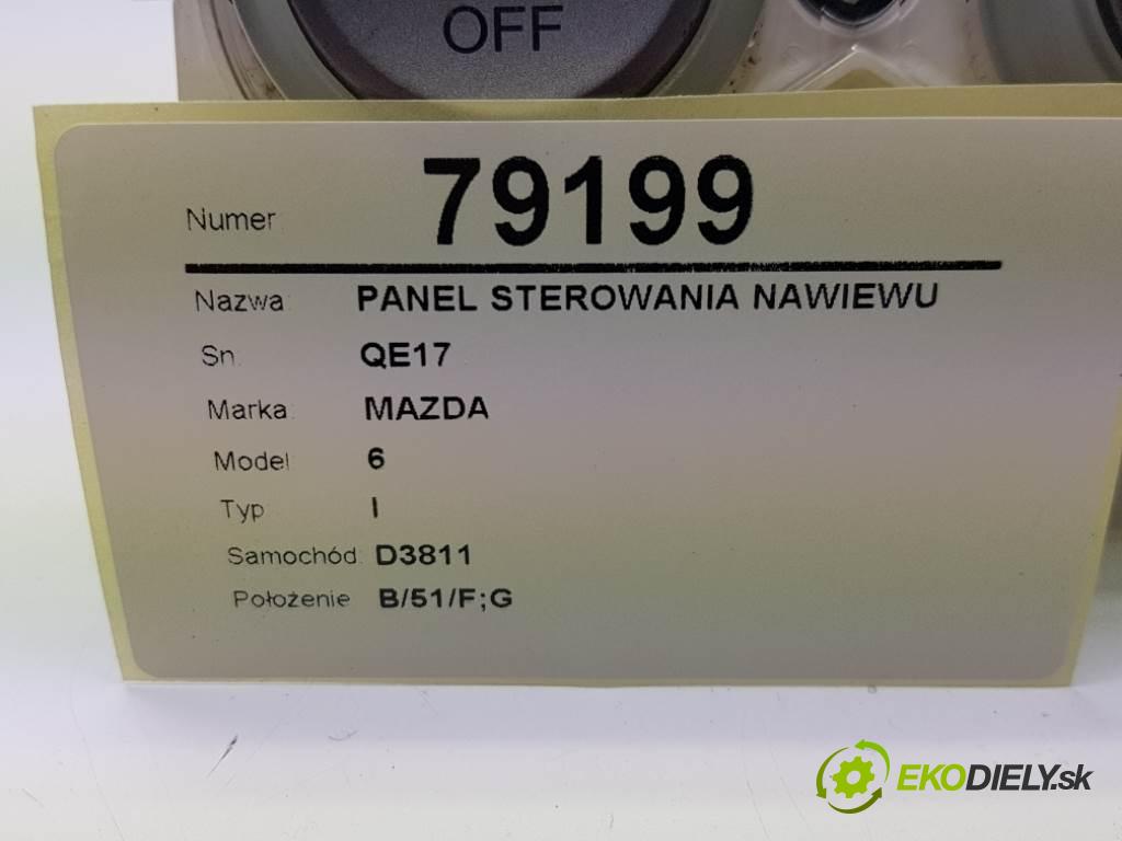 MAZDA 6 I 2003 104kW I 1999 Panel ovládania kúrenia QE17 (Prepínače, spínače, tlačidlá a ovládače kúrenia)