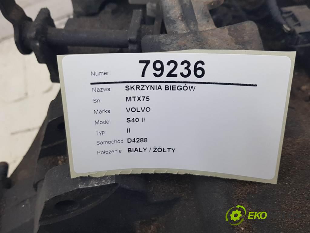 VOLVO S40 II II 2009 80kw II 1560 Prevodovka MTX75 31259640 (Prevodovky)