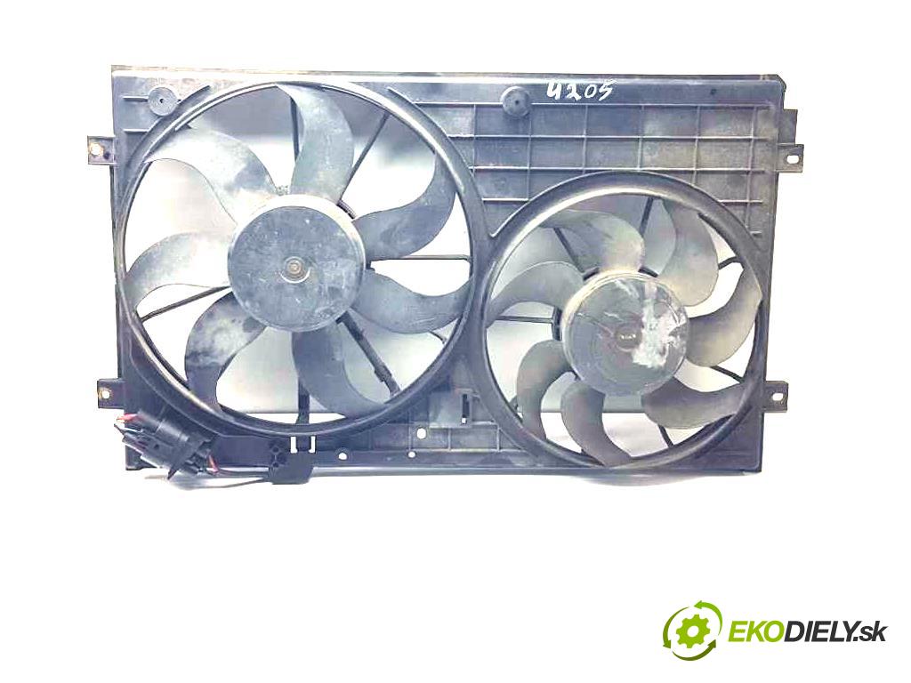 SKODA OCTAVIA II II 2007 77kw II 1896 Ventilátor chladiča 1K0121207T (Ventilátory)