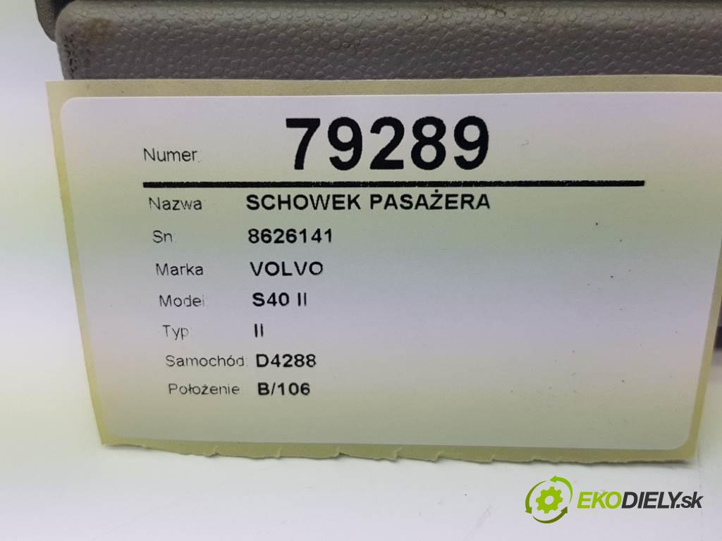 VOLVO S40 II II 2009 80kw II 1560 Priehradka, kastlík spolujazdca 8626141 (Priehradky, kastlíky)