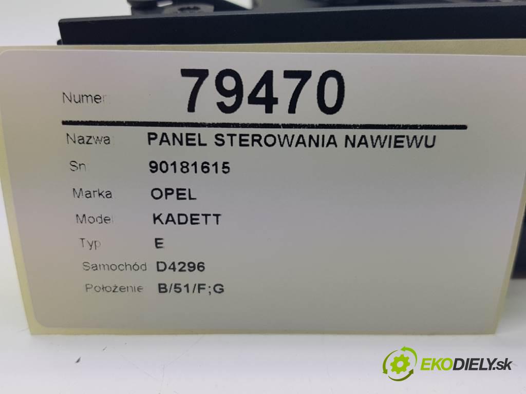 OPEL KADETT E 1995 90 kW E 1796 Panel ovládania kúrenia 90181615  (Prepínače, spínače, tlačidlá a ovládače kúrenia)