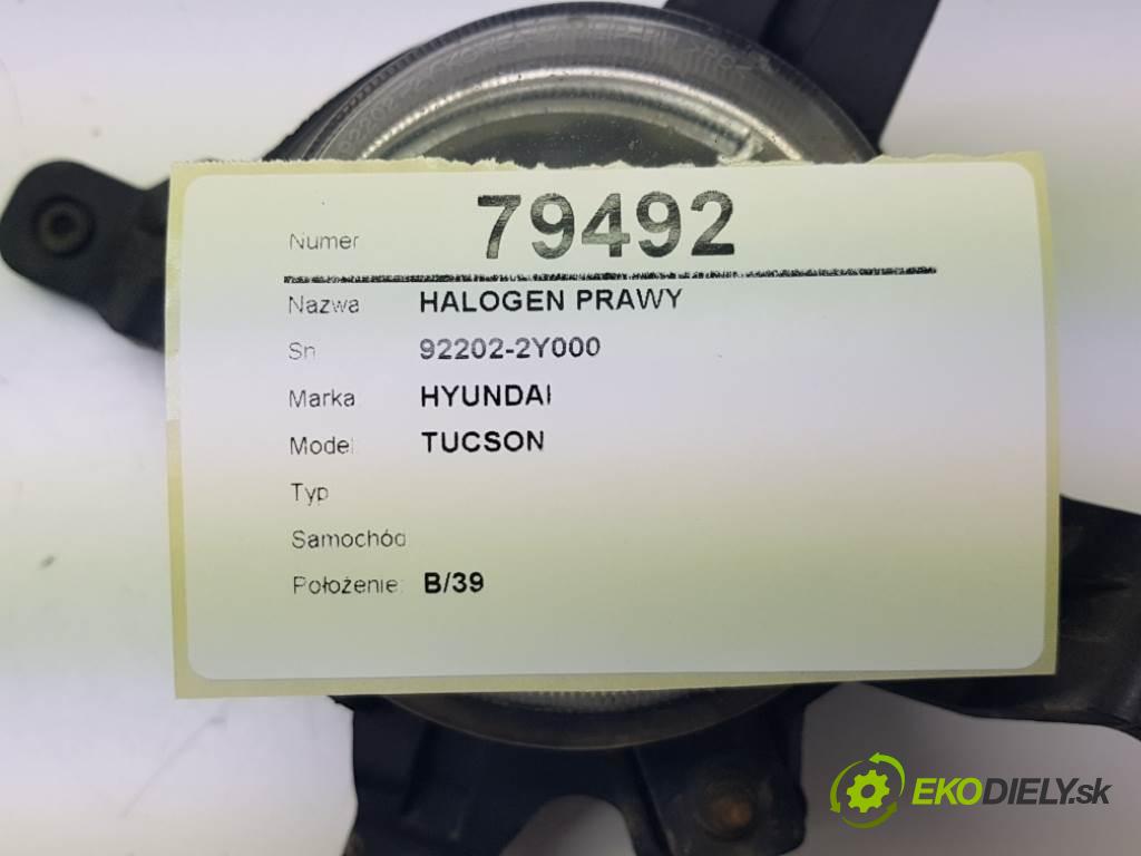 HYUNDAI  TUCSON        hmlové svetlo, hmlovka pravý 92202-2Y000