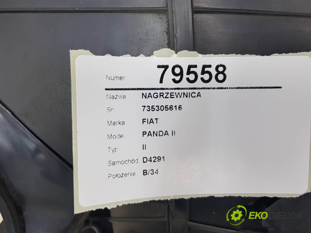 FIAT PANDA II II 2003 40kw II 1108 Výhrevné teleso, radiátor kúrenia 735305616 (Radiátory kúrenia)