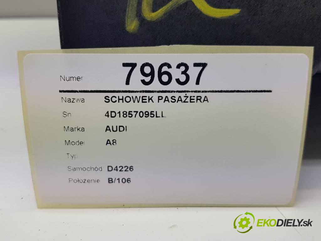 AUDI A8  1999 191kW    3697 Priehradka, kastlík spolujazdca 4D1857095LL (Priehradky, kastlíky)