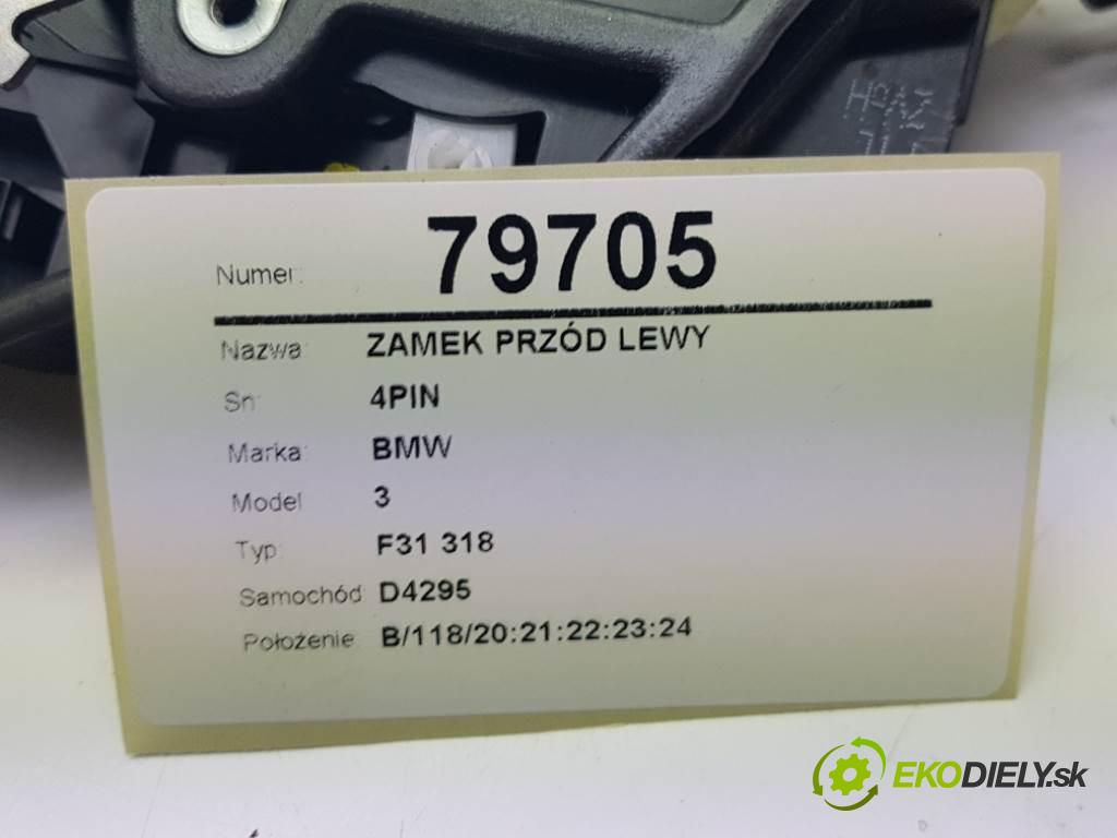 BMW 3 F31 318 2013 105kW F31 318 1995 zámok přední část levý 4PIN
