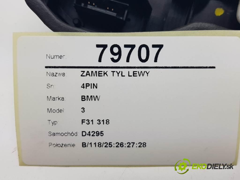 BMW 3 F31 318 2013 105kW F31 318 1995 zámok zadní část levý 4PIN