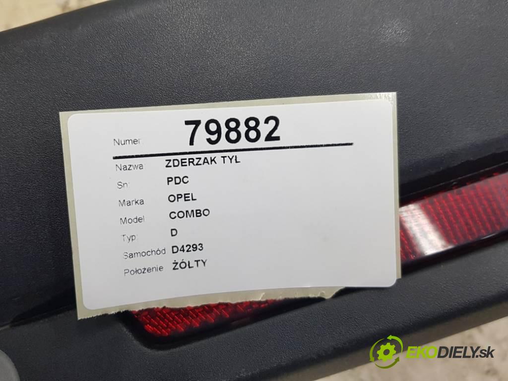 OPEL COMBO D 2016 70 kW D 1248 nárazník zadní část PDC