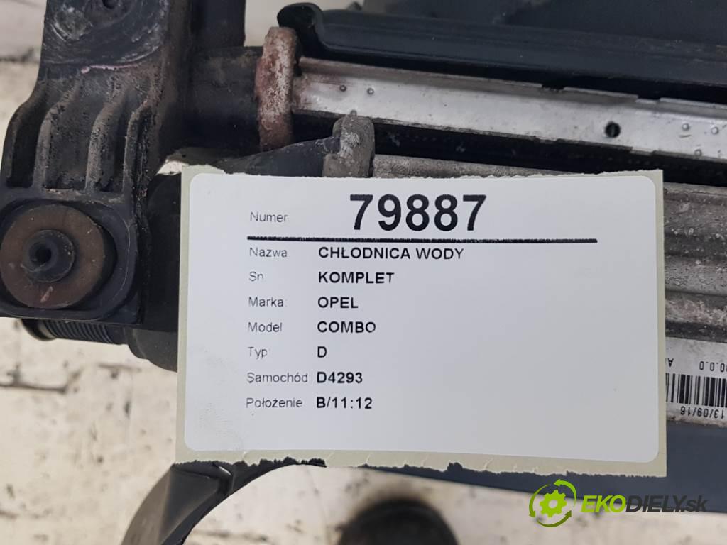 OPEL COMBO D 2016 70 kW D 1248 Chladič vody KOMPLET (Chladiče vody)