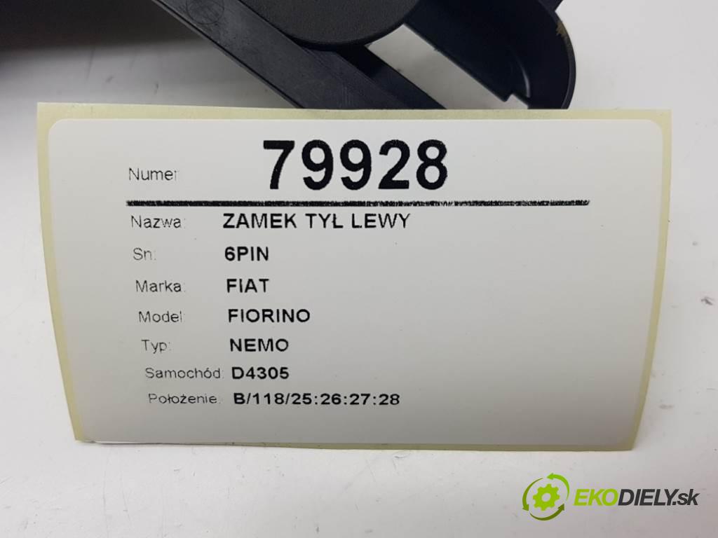 FIAT FIORINO NEMO 2008 55kW NEMO 1248 zámok zadní část levý 6PIN