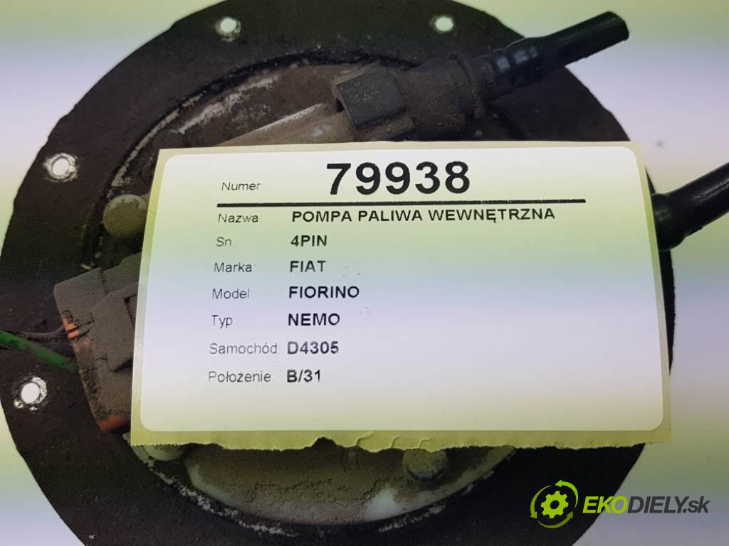 FIAT FIORINO NEMO 2008 55kW NEMO 1248 Pumpa paliva vnútorná 4PIN (Palivové pumpy, čerpadlá, plaváky)