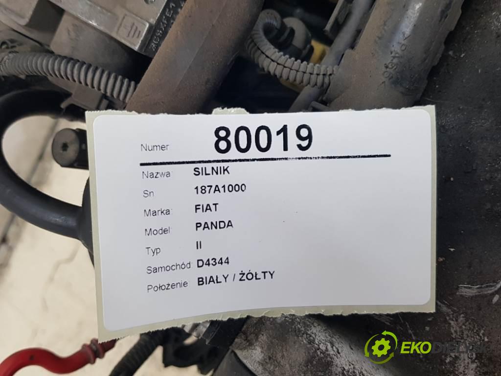 FIAT PANDA II 2004 40kW II 1108 Motor 187A1000 (Motory (kompletné))