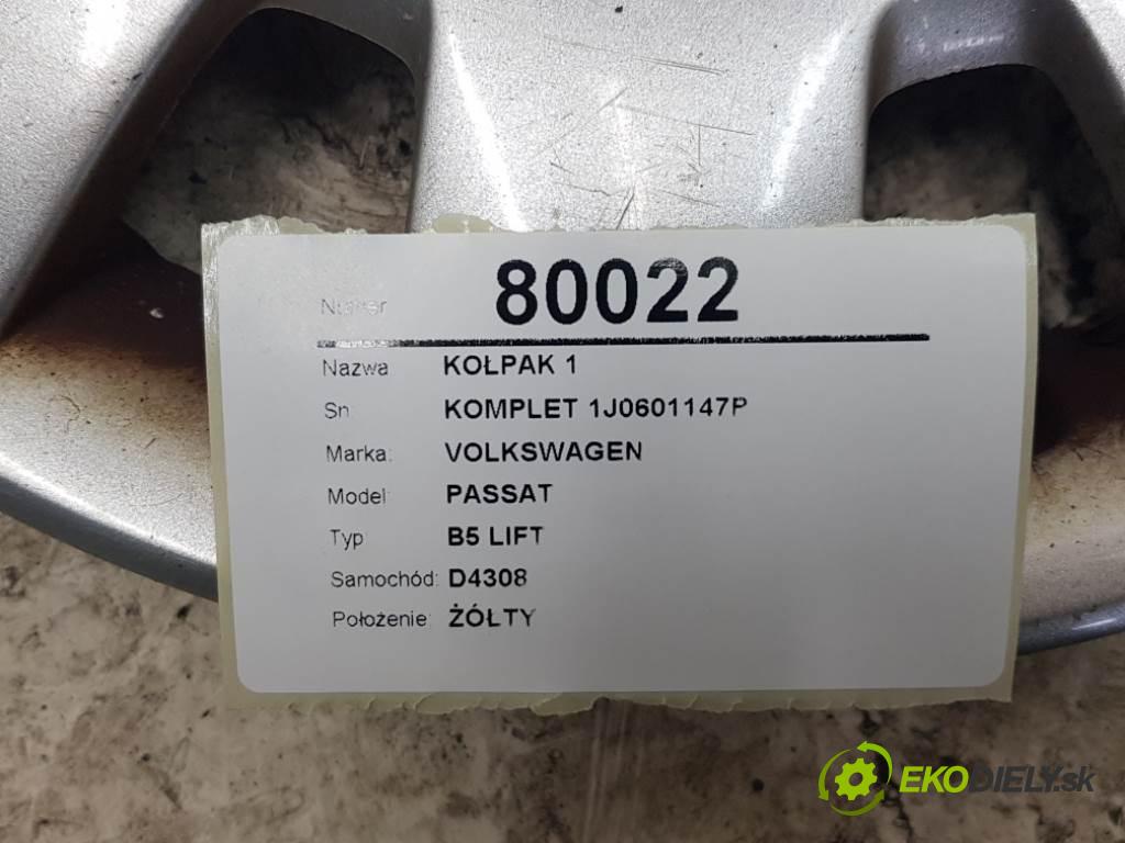 VOLKSWAGEN PASSAT B5 LIFT 2002 74KW B5 LIFT 1896 puklice 1 KOMPLET 1J0601147P
